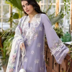 Women Unstitched Chikankari Embroidered Suit